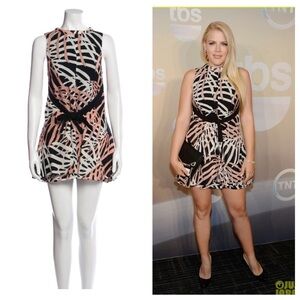 Proenza Schouler patterned tie waist dress 13786